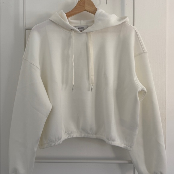 NWT SPANX Women's Cream Hoodie - Picture 4 of 7